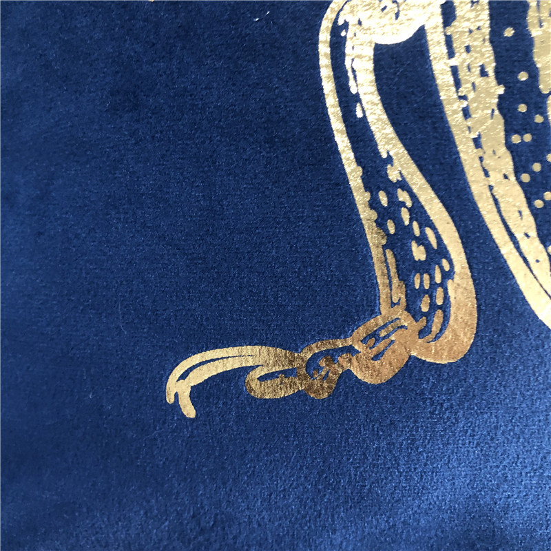 Κάλυμμα μαξιλαριού εκτύπωσης με φύλλο εντόμων με τις καλύτερες πωλήσεις τετράγωνο βελούδινο χρυσό μαξιλαροθήκη με σκαθάρι μοντέρνα