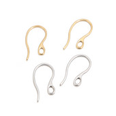 50 komada zlatnih elegantnih francuskih kukica za naušnice 22 mm žice za uši Konektori za žice za uši (žica 1 mm) za izradu naušnica