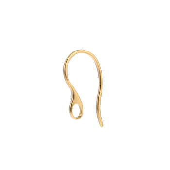 50 τμχ Χρυσοί Κομψοί Γάντζοι Γαλλικών Σκουλαρίκια 22mm Σύρματα Αυτιών Συνδέσεις σύρματος αυτιού (σύρμα 1mm) για κατασκευή σκουλαρίκια