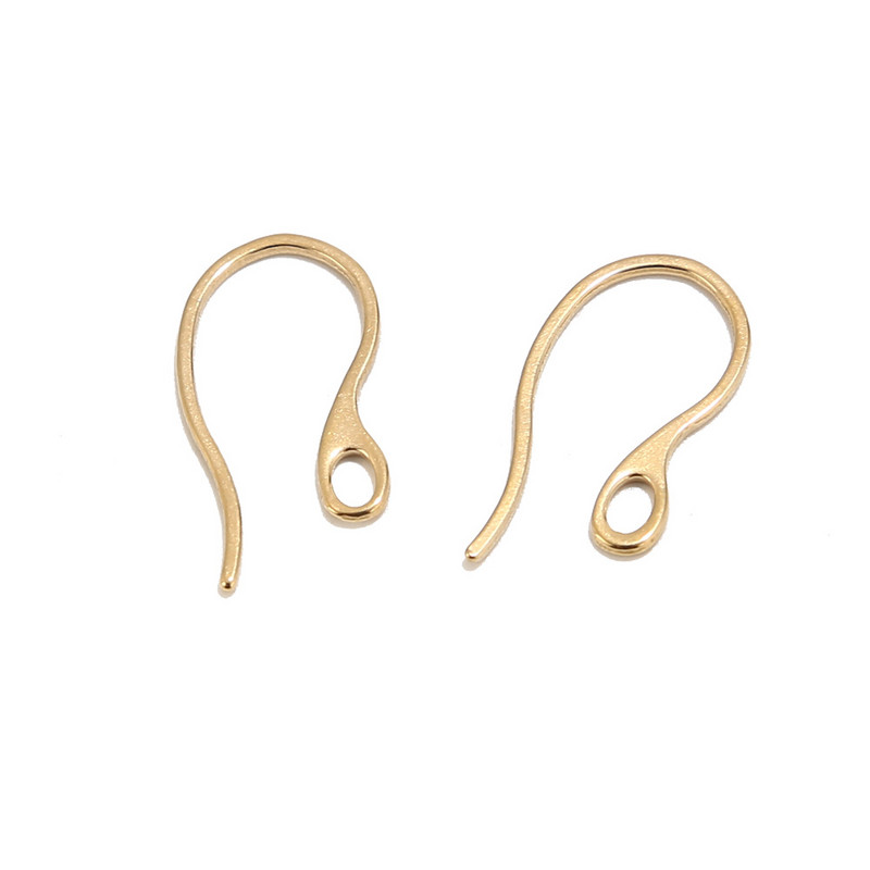 50 komada zlatnih elegantnih francuskih kukica za naušnice 22 mm žice za uši Konektori za žice za uši (žica 1 mm) za izradu naušnica