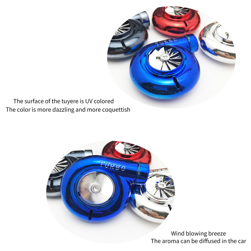 Odorizant pentru mașină Difuzor de aerisire pentru aerisire, decor auto în stil turbină Cel mai bun cadou pentru odorizant pentru iubitorii și pasionații de mașini