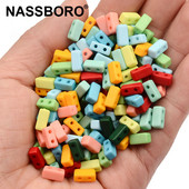 Šarene jednobojne pravokutne akrilne perle, kvadratne labave razmaknice za izradu nakita, ručno rađena diy narukvica, ogrlica