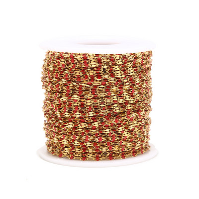 Γυναικείο κολιέ 2M από ανοξείδωτο ατσάλι, πολύχρωμες αλυσίδες χειλιών με σμάλτο, βραχιόλι χωρίς νικέλιο