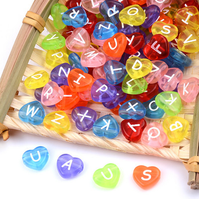 50 kom/lot 12 mm šarene akrilne labave razmaknice u obliku srca za izradu nakita DIY pribor