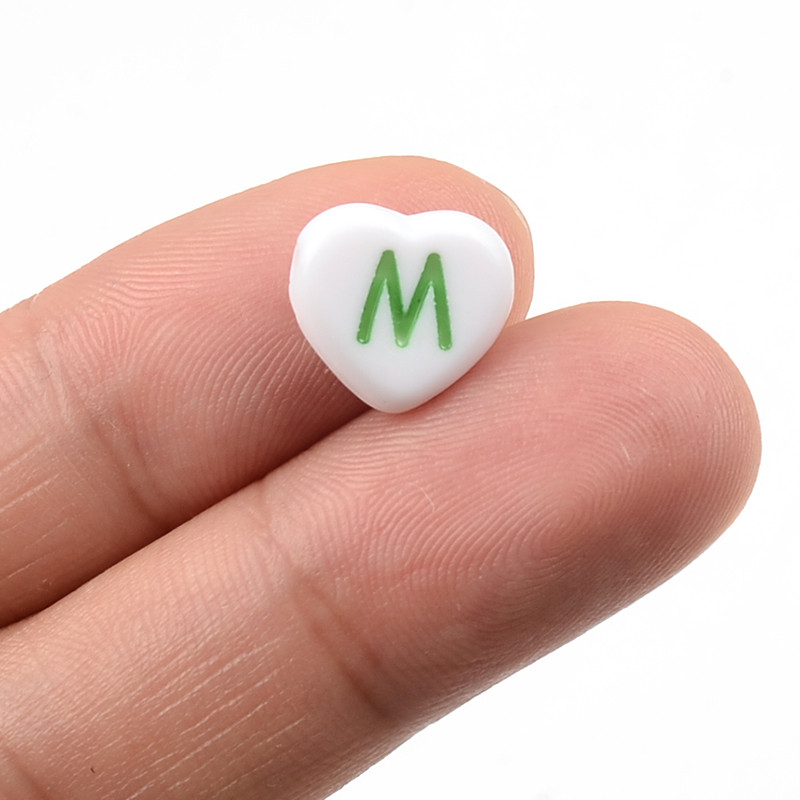 50 kom/lot 12 mm šarene akrilne labave razmaknice u obliku srca za izradu nakita DIY pribor