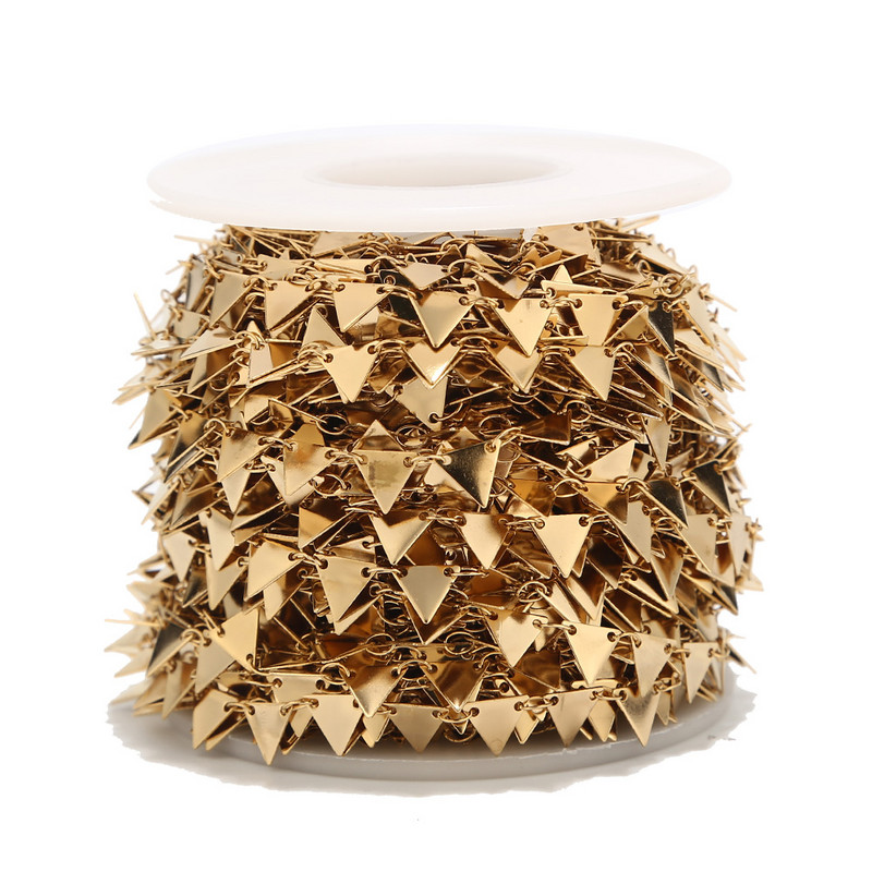 1 metar zavareni ručno izrađeni lančići od nehrđajućeg čelika karika romb srce trokut zvijezda lanac za DIY Choker ogrlicu nakit dodatak