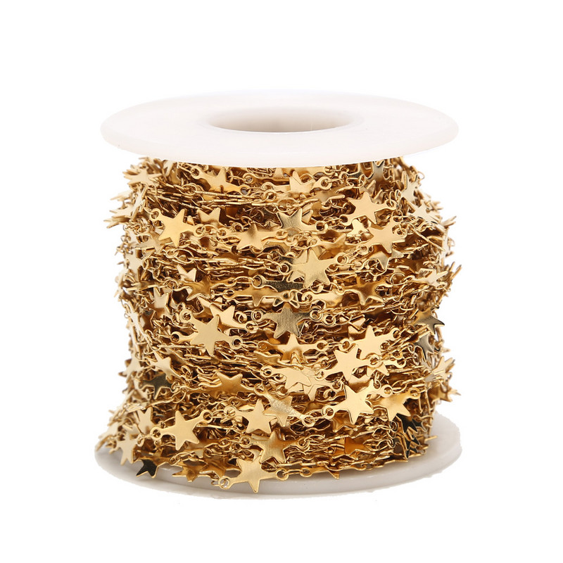 1 metar zavareni ručno izrađeni lančići od nehrđajućeg čelika karika romb srce trokut zvijezda lanac za DIY Choker ogrlicu nakit dodatak