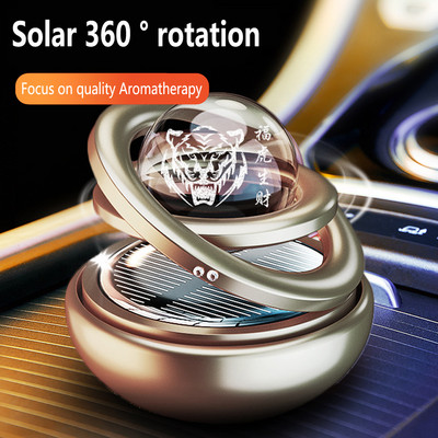 Solar Rotating Car Αποσμητικό Αέρα Αυτοκινήτου Άρωμα Εσωτερικά Αξεσουάρ Ανδρικά και Γυναικεία Αυθεντικά στολίδια αρώματος διάχυσης αρωμάτων