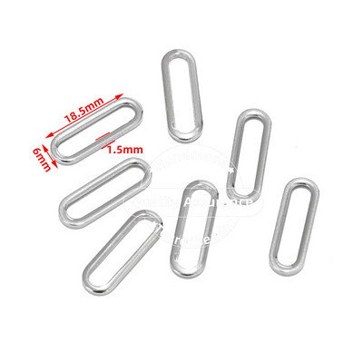 20Pcs/lot Zlatni geometrijski konektor od nehrđajućeg čelika Četverokutni privjesci za spajalice za DIY pribor za izradu nakita