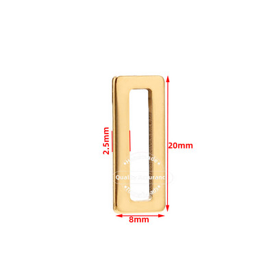 20Pcs/lot Zlatni geometrijski konektor od nehrđajućeg čelika Četverokutni privjesci za spajalice za DIY pribor za izradu nakita