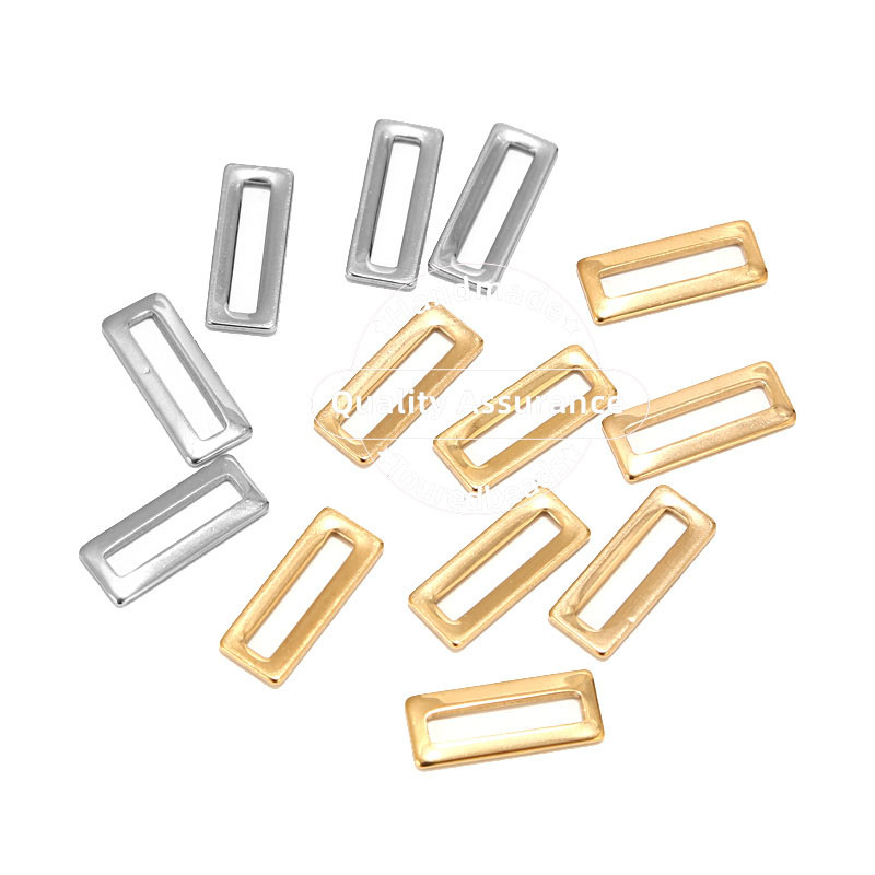 20Pcs/lot Zlatni geometrijski konektor od nehrđajućeg čelika Četverokutni privjesci za spajalice za DIY pribor za izradu nakita