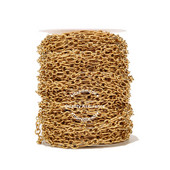 1M od nehrđajućeg čelika 7 mm zlatni Rolo lančići za kabele Okrugla žica Chic 3:1 lanac prikladan za DIY pribor za izradu nakita Veleprodaja, veliko