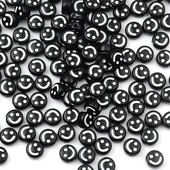 4x7 mm bijeli osmijeh crne akrilne perle labave plastične perle s odstojnikom za ručni DIY nakit zanatski dodaci bižuterija