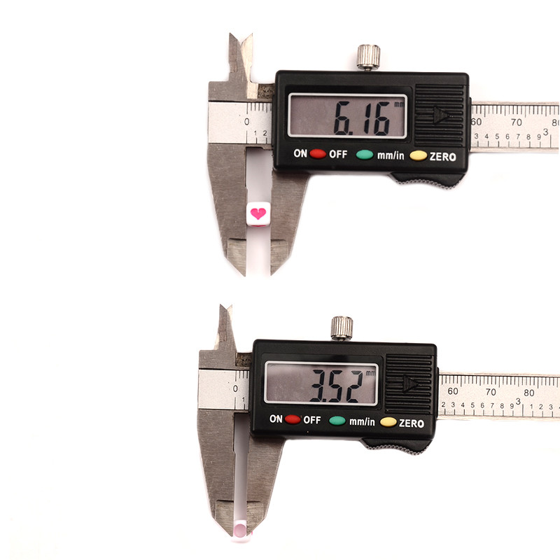 6 mm bijele kockaste akrilne perle mješovite srcolike labave razmaknice za izradu nakita Diy dodaci na veliko