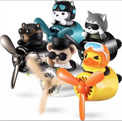 Osvježivač zraka za automobil Green Bear Pilot Rotirajući propeler Izlaz Miris Slatki dizajn Dodaci za automobile Interijer Parfem Diffuse