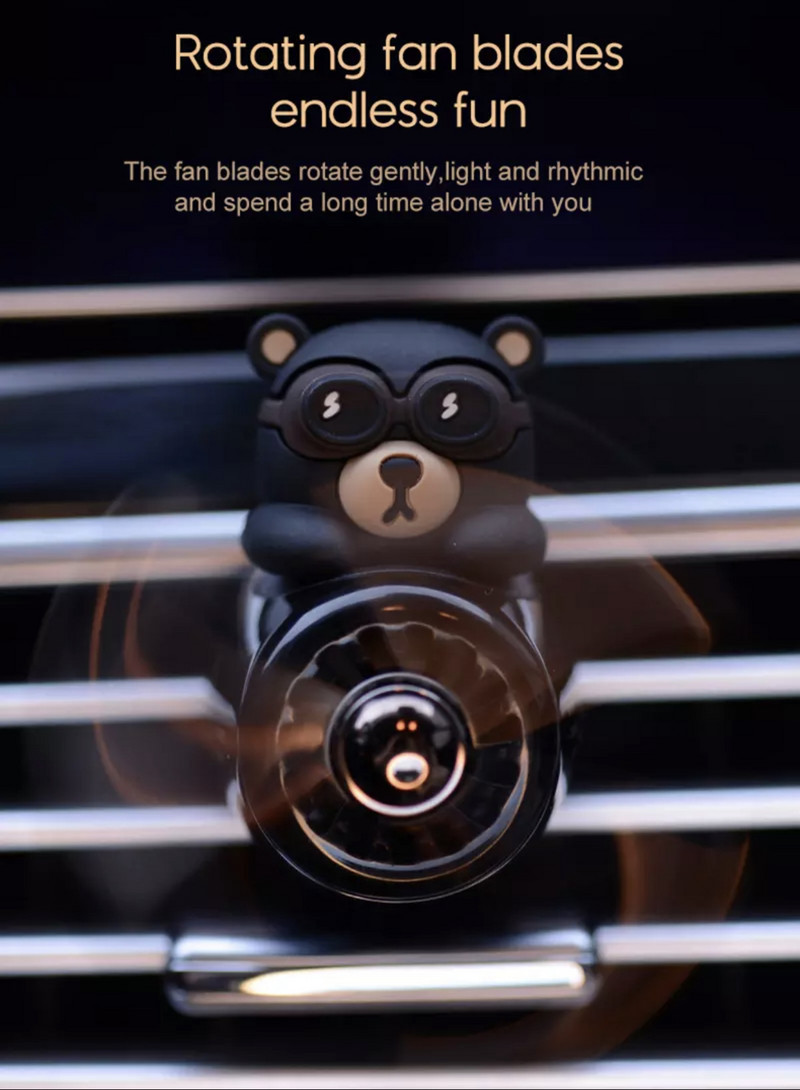 Osvježivač zraka za automobil Green Bear Pilot Rotirajući propeler Izlaz Miris Slatki dizajn Dodaci za automobile Interijer Parfem Diffuse