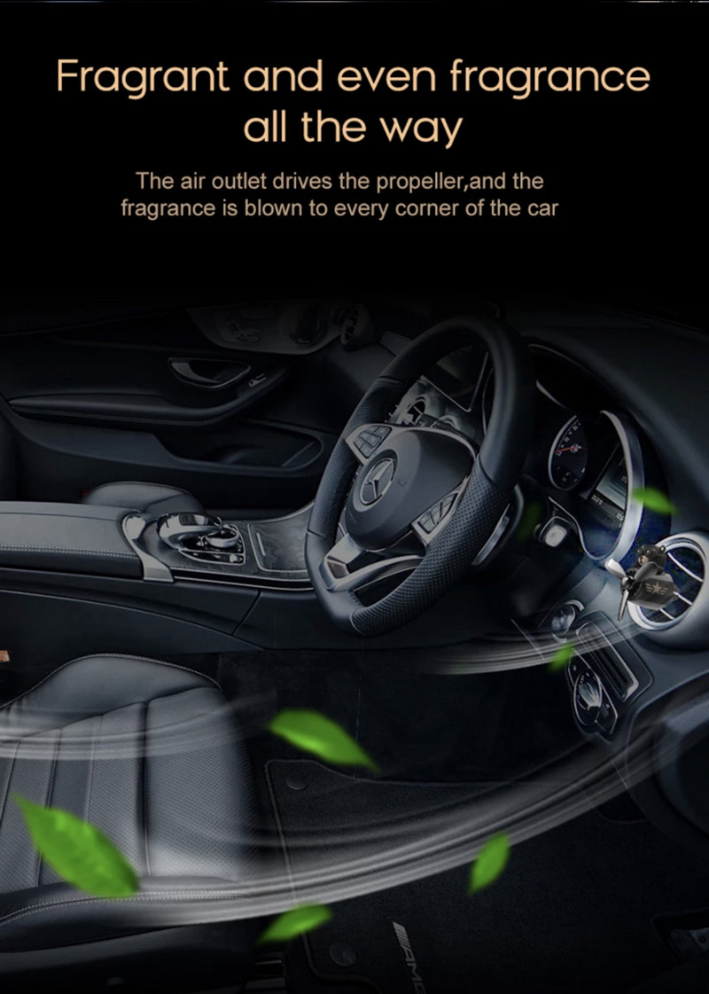 Osvježivač zraka za automobil Green Bear Pilot Rotirajući propeler Izlaz Miris Slatki dizajn Dodaci za automobile Interijer Parfem Diffuse