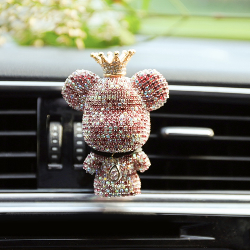 Osvježivač za izlaz zraka Poboljšajte unutarnje okruženje Jednostavna instalacija Oblik kristalnog medvjeda Dugotrajna aroma D7YA