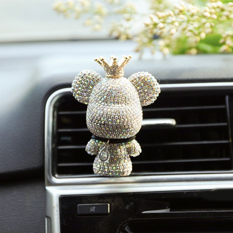 Osvježivač za izlaz zraka Poboljšajte unutarnje okruženje Jednostavna instalacija Oblik kristalnog medvjeda Dugotrajna aroma D7YA