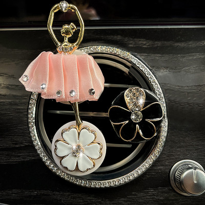 Stilizirana balerina Djevojka Flower Outlet Aromaterapeutska kopča Osvježivač zraka za automobil Parfem Čvrsti difuzor Mašna Decro kopče Dodaci za automobile