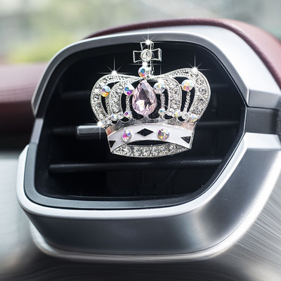 Automobilski klima uređaj Stezaljka za ventilacijski otvor Osvježivač zraka Auto Interijer Bling Dijamantna kruna Dekoracija Auto Aroma Difuzor Dodaci za automobil