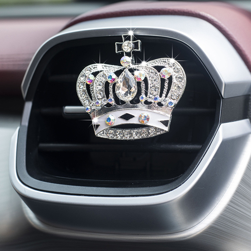 Automobilski klima uređaj Stezaljka za ventilacijski otvor Osvježivač zraka Auto Interijer Bling Dijamantna kruna Dekoracija Auto Aroma Difuzor Dodaci za automobil