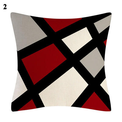 Moderna apstraktna siva crvena vrtložna jastučnica s geometrijskim uzorkom Podna jastučnica za kauč Cool jastučnica Home Decor 45x45cm