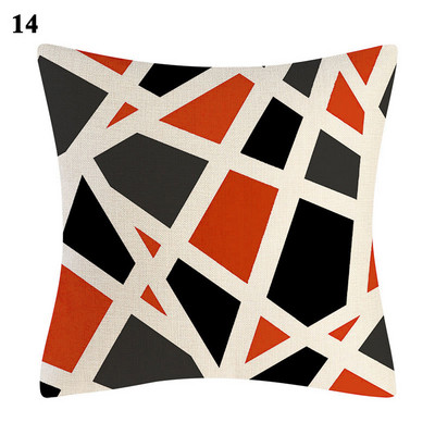 Moderna apstraktna siva crvena vrtložna jastučnica s geometrijskim uzorkom Podna jastučnica za kauč Cool jastučnica Home Decor 45x45cm