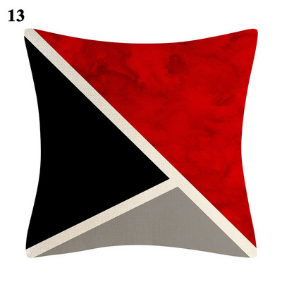 Moderna apstraktna siva crvena vrtložna jastučnica s geometrijskim uzorkom Podna jastučnica za kauč Cool jastučnica Home Decor 45x45cm