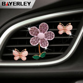 Color Crystal Flower Auto Osvježivač zraka Lovely Little Butterfly Ženski auto Parfem Decoration Clip osvježivač zraka Miris za auto