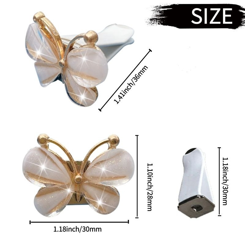 Color Crystal Flower Auto Osvježivač zraka Lovely Little Butterfly Ženski auto Parfem Decoration Clip osvježivač zraka Miris za auto