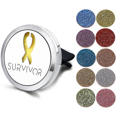 Odorizant reîncărcabil pentru mașină, miros, difuzor de parfum, clemă de aerisire automată, ulei esențial, medalion din oțel inoxidabil, accesorii de interior