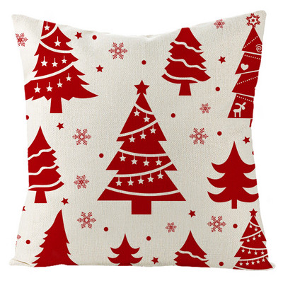 Karácsonyi piros díszpárnahuzat Nyaralóház dekoráció Párna párnahuzat cojines decorativos para sofá poszewki na poduszki