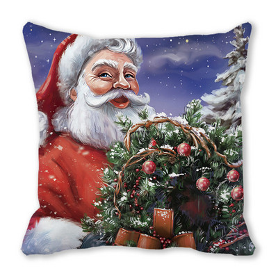 Decor Sufragerie Dormitor Ornamente de Crăciun Acasă Elan Moș Crăciun Om de Zăpadă Decoratiuni Husă de Pernă Anul Nou