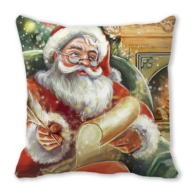 Decor Sufragerie Dormitor Ornamente de Crăciun Acasă Elan Moș Crăciun Om de Zăpadă Decoratiuni Husă de Pernă Anul Nou