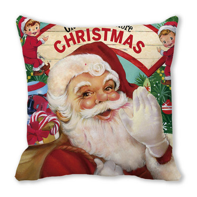 Decor Sufragerie Dormitor Ornamente de Crăciun Acasă Elan Moș Crăciun Om de Zăpadă Decoratiuni Husă de Pernă Anul Nou