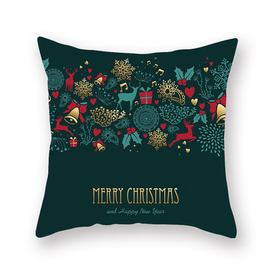 2021. Nova božićna crvena i zelena jastučnica s otisnutim jastucima za sofu Kućna božićna jastučnica cojines navideños poszewka
