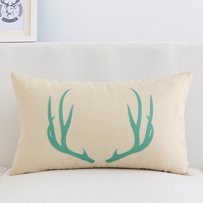 Κάλυμμα μαξιλαριού λινό Geometric Elk Design για Καναπέ Μοντέρνα Nordic Μαξιλαροθήκη σαλονιού 30X50cm Καλύμματα μαξιλαριού μέσης Διακόσμηση σπιτιού