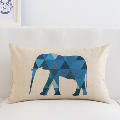 Κάλυμμα μαξιλαριού λινό Geometric Elk Design για Καναπέ Μοντέρνα Nordic Μαξιλαροθήκη σαλονιού 30X50cm Καλύμματα μαξιλαριού μέσης Διακόσμηση σπιτιού