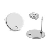 20 komada okruglih šipki od nehrđajućeg čelika Bazni konektori za naušnice 8 mm/10 mm/12 mm za dodatke za DIY izradu