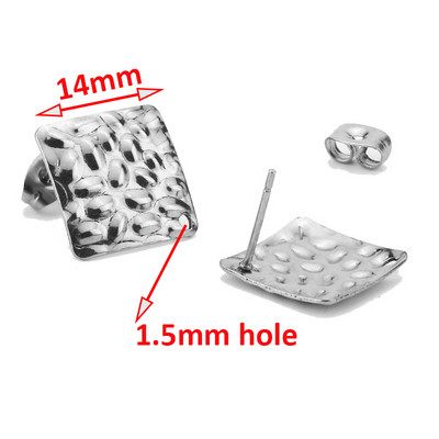 20 komada okruglih šipki od nehrđajućeg čelika Bazni konektori za naušnice 8 mm/10 mm/12 mm za dodatke za DIY izradu