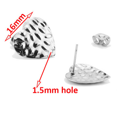 20 komada okruglih šipki od nehrđajućeg čelika Bazni konektori za naušnice 8 mm/10 mm/12 mm za dodatke za DIY izradu