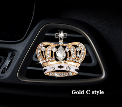 Kruna Stilski osvježivač zraka u automobilu difuzor u bočici parfema u automobilu auto Izlaz klima uređaja Otvor za zrak Spojnica za parfem