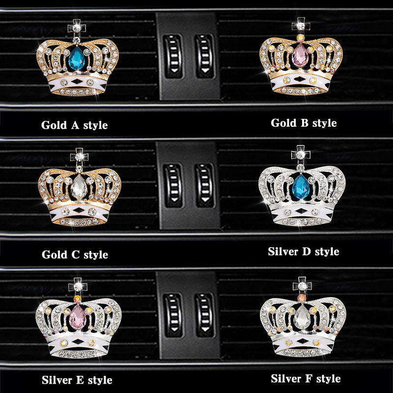 Kruna Stilski osvježivač zraka u automobilu difuzor u bočici parfema u automobilu auto Izlaz klima uređaja Otvor za zrak Spojnica za parfem