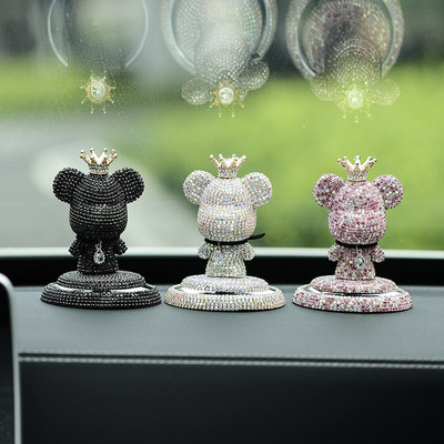 Új Charm Gloomy Bear légfrissítő díszek Crystal kreatív autódísz aromaterápiás kiegészítők