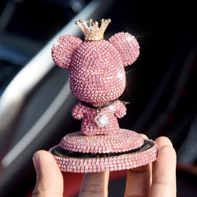 Új Charm Gloomy Bear légfrissítő díszek Crystal kreatív autódísz aromaterápiás kiegészítők