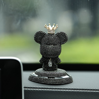 Új Charm Gloomy Bear légfrissítő díszek Crystal kreatív autódísz aromaterápiás kiegészítők