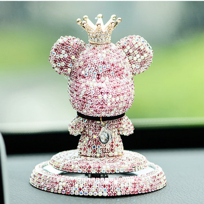 Új Charm Gloomy Bear légfrissítő díszek Crystal kreatív autódísz aromaterápiás kiegészítők