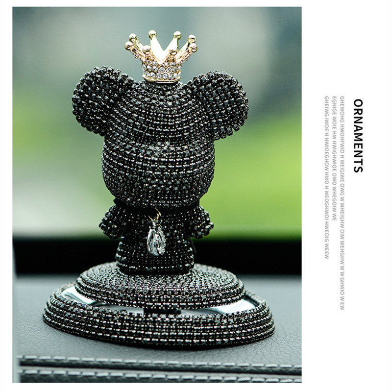Új Charm Gloomy Bear légfrissítő díszek Crystal kreatív autódísz aromaterápiás kiegészítők