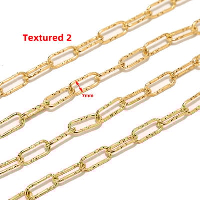 1M 7mm zlatni lančići sa spajalicama od nehrđajućeg čelika s glatkom teksturom, teški šik ovalni rolo lanac prikladan za pribor za izradu nakita